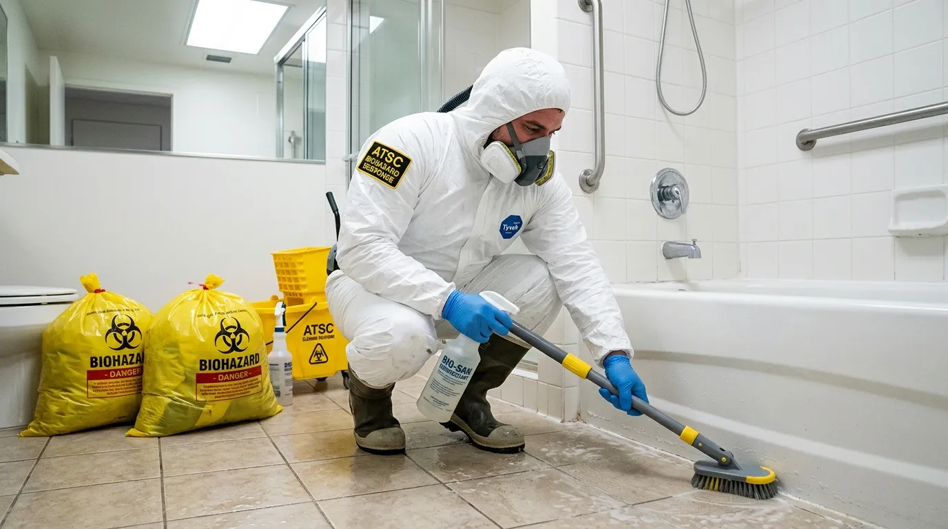 Decontamination equipment deployed for Blood Cleanup in Chillum